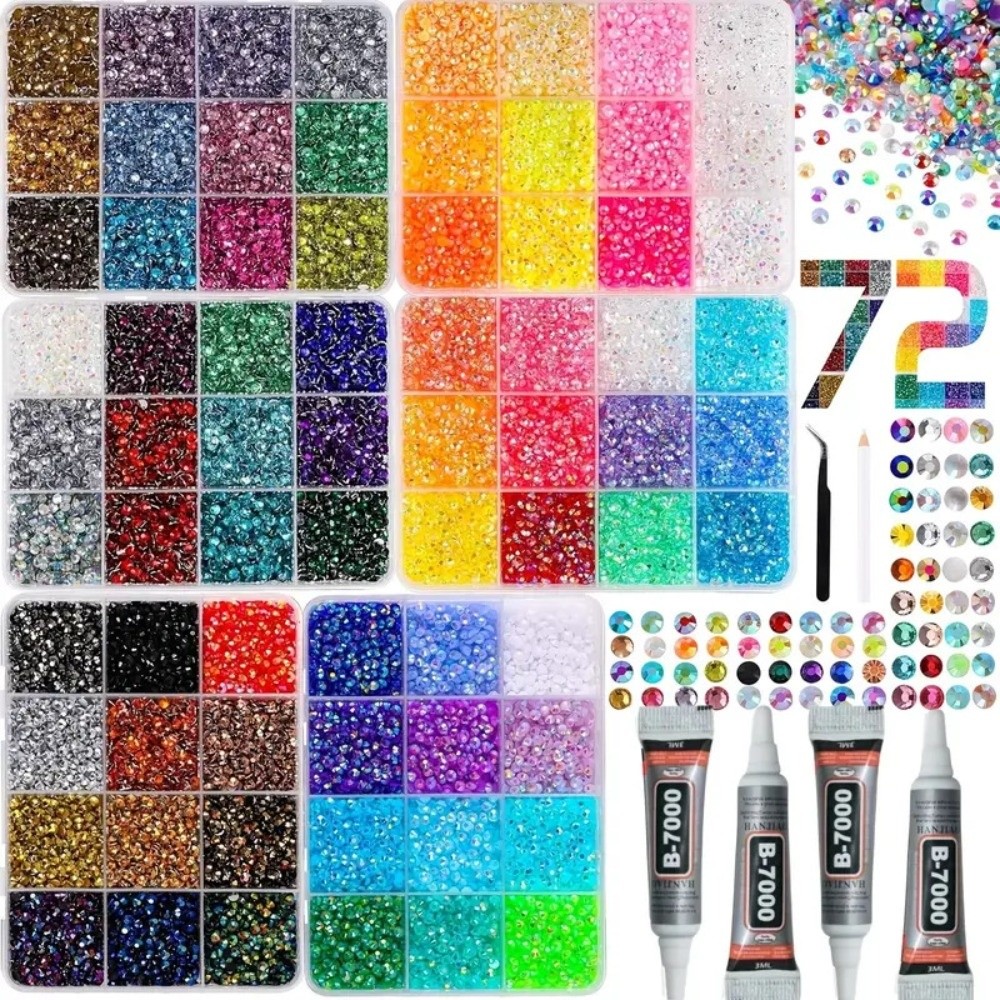 Resin Jewelry Kit - Kit de strass en résine multicolore,