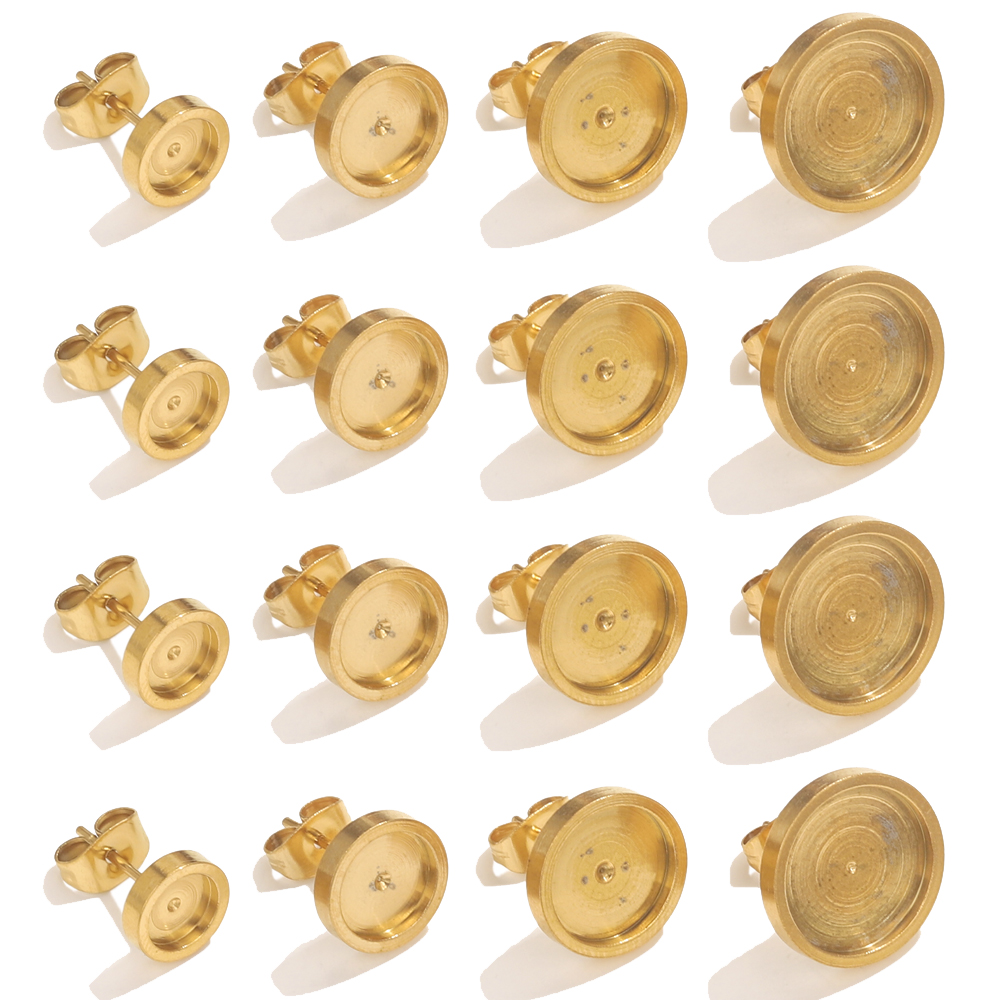 Resin Jewelry Kit - 10 pièces en acier inoxydable or