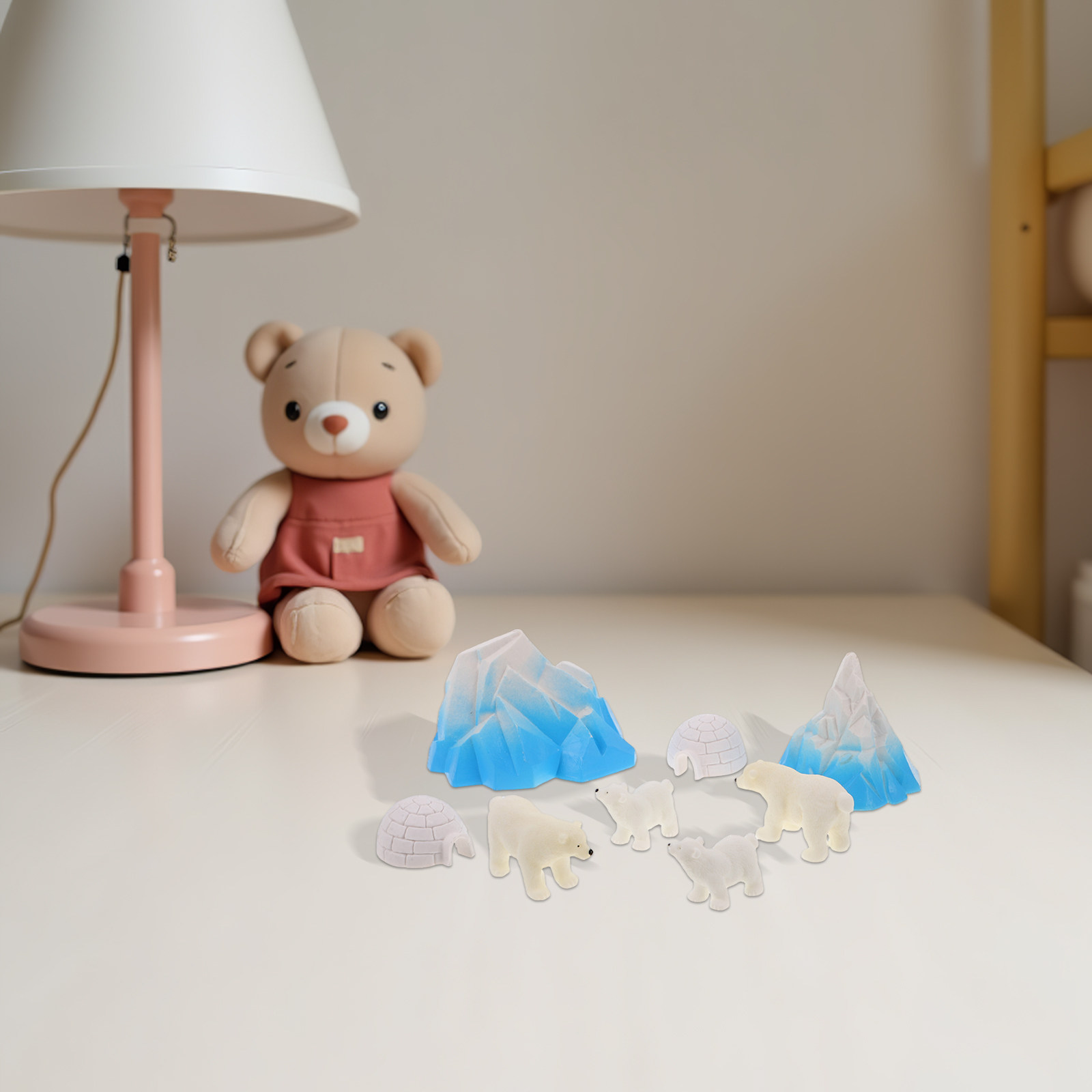 8 mini-ours polaires en résine - Crafting Resin avis et prix