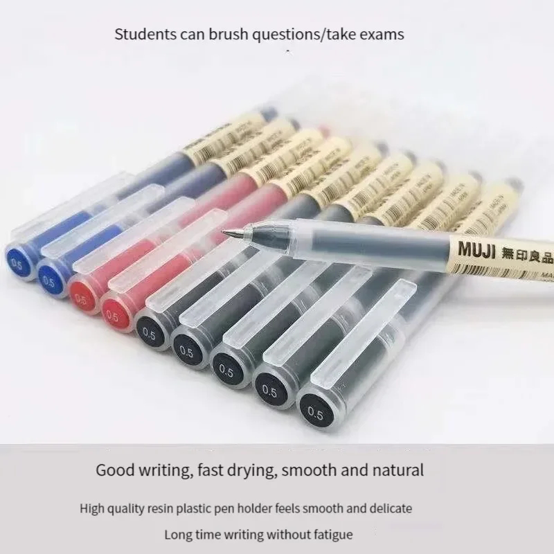Lot de 6/8 stylos gel MUJI noi - Muji Stationery Gel Pen avis et prix